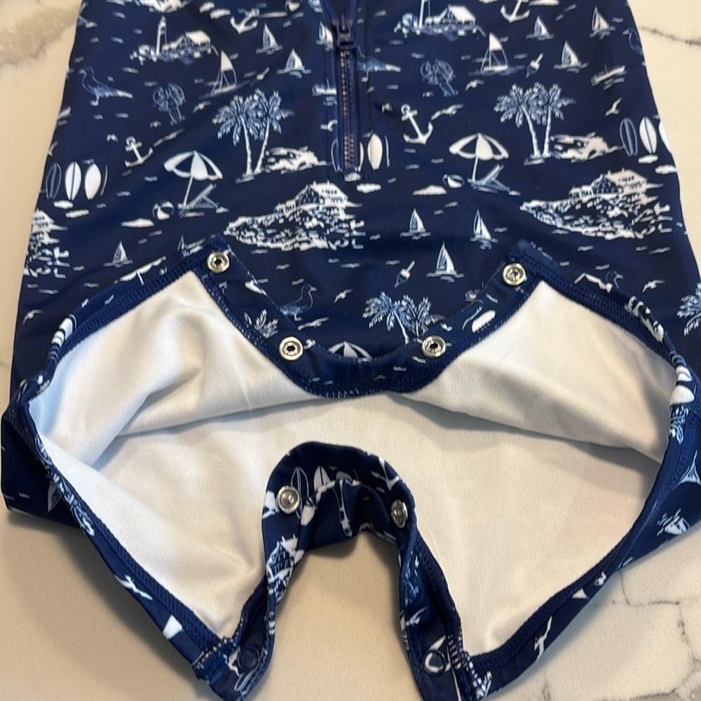 Janie and Jack baby beach toile rashguard swimsuit - Picture 6 of 6